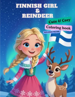 finnish-girl-and-reindeer-coloring-book