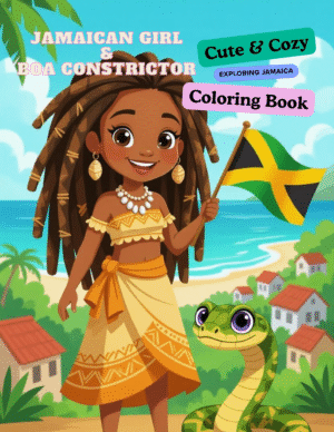 jamaican-girl-and-boa-constrictor-coloring-book