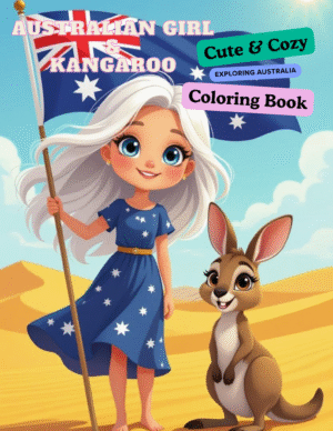 australian-girl-and-kangaroo-coloring-book