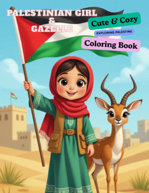 palestinian-girl-and-gazelle-coloring-book