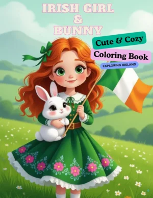 irish-girl-and-bunny-coloring-book