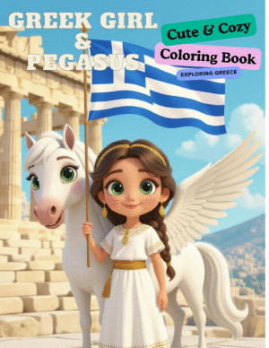 greek-girl-and-pegasus-coloring-book